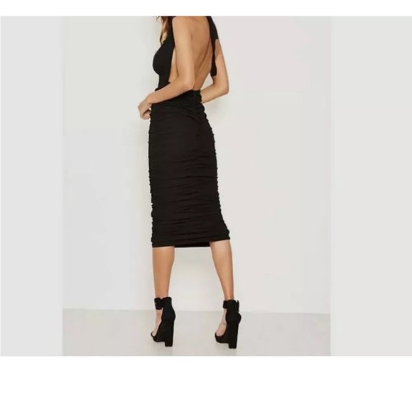 NWT Size 4 AX Paris Backless Halter Midi Dress - Picture 2 of 4